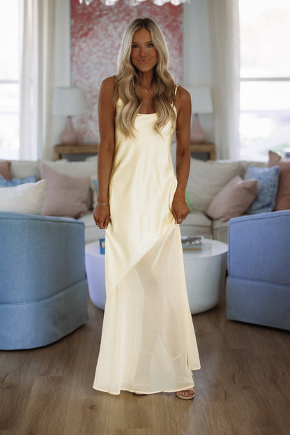 Glow Getter Maxi Dress - Yellow