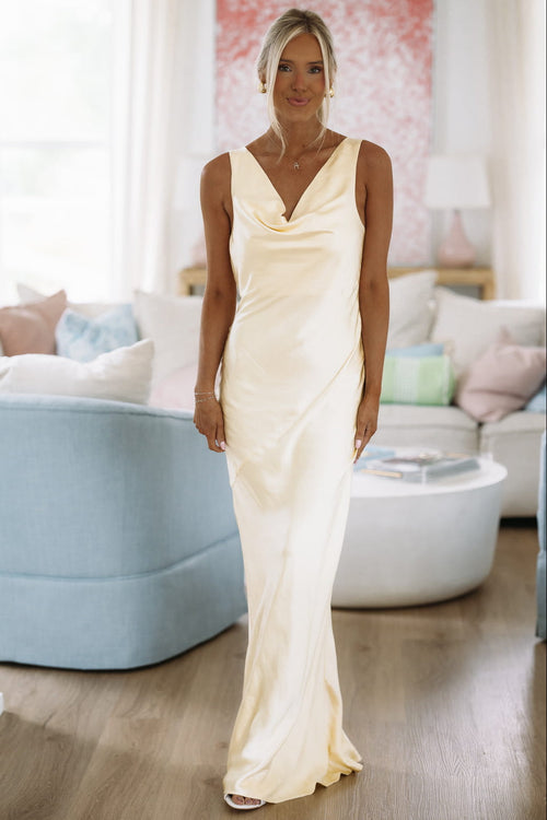 Full of Love Maxi Dress - Light Yellow