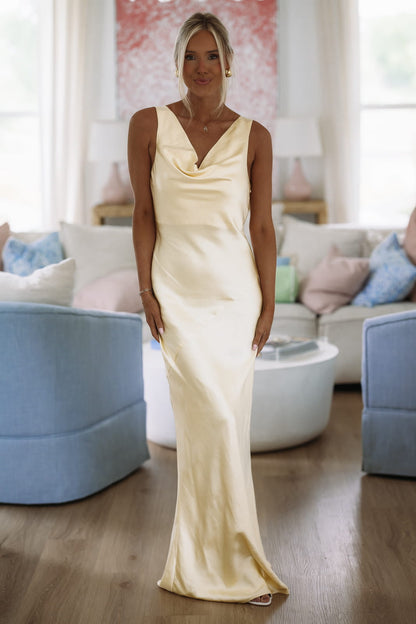Full of Love Maxi Dress - Light Yellow