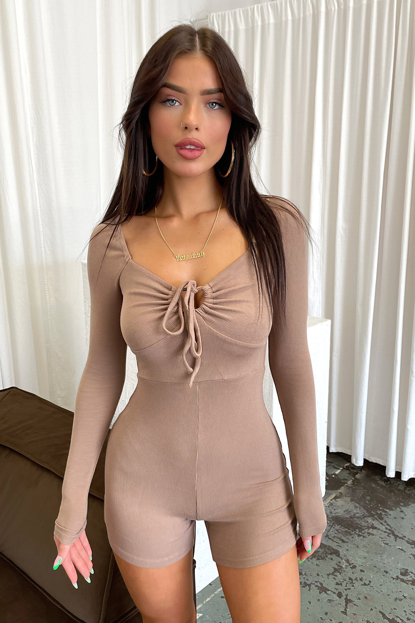 Honey Playsuit - Tan