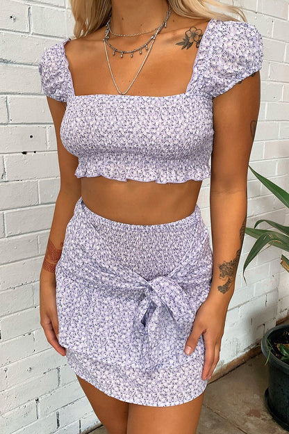 Hyrem Skirt - Lilac Floral