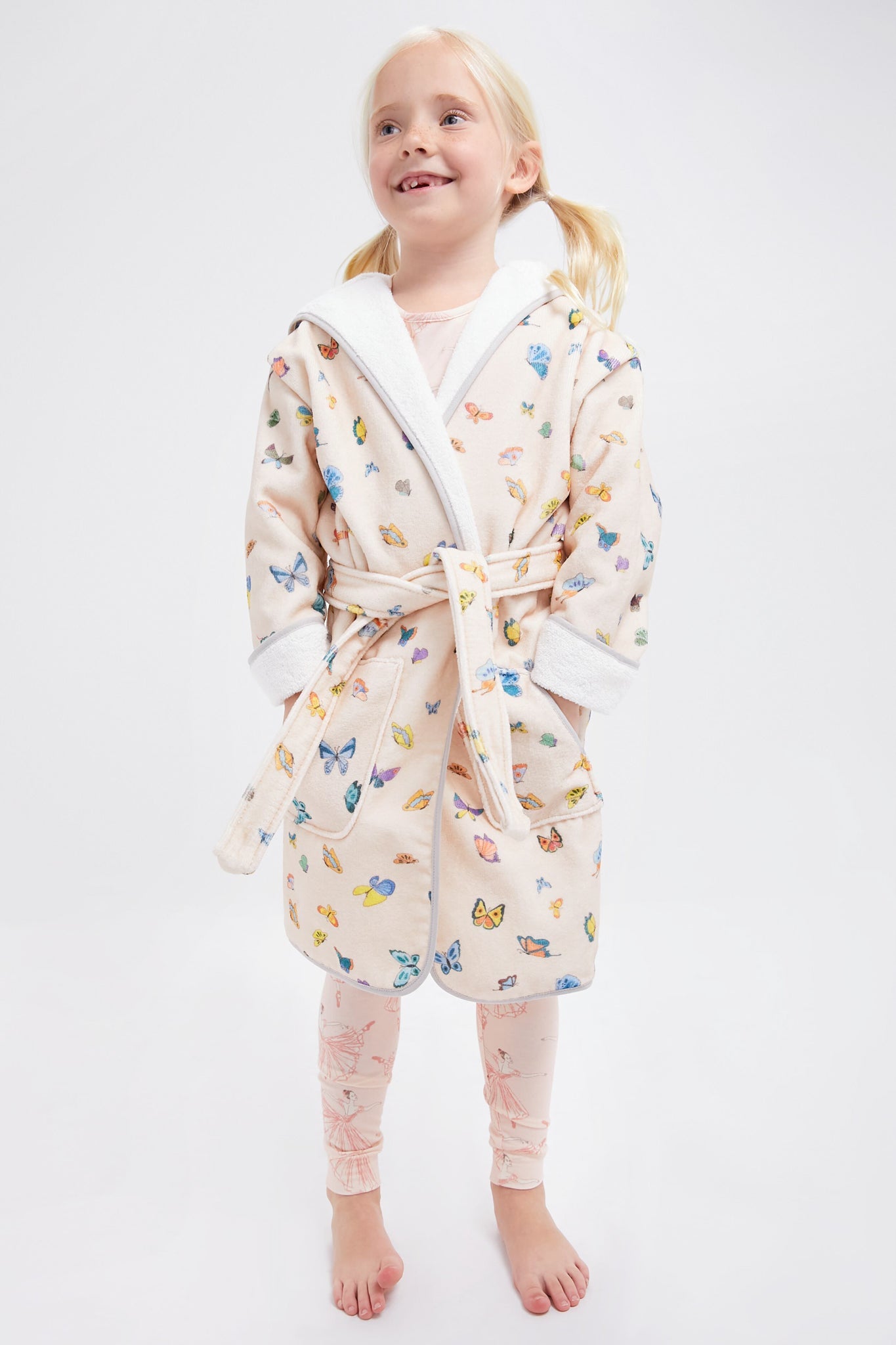 Blush Peach Madame Butterfly Robe