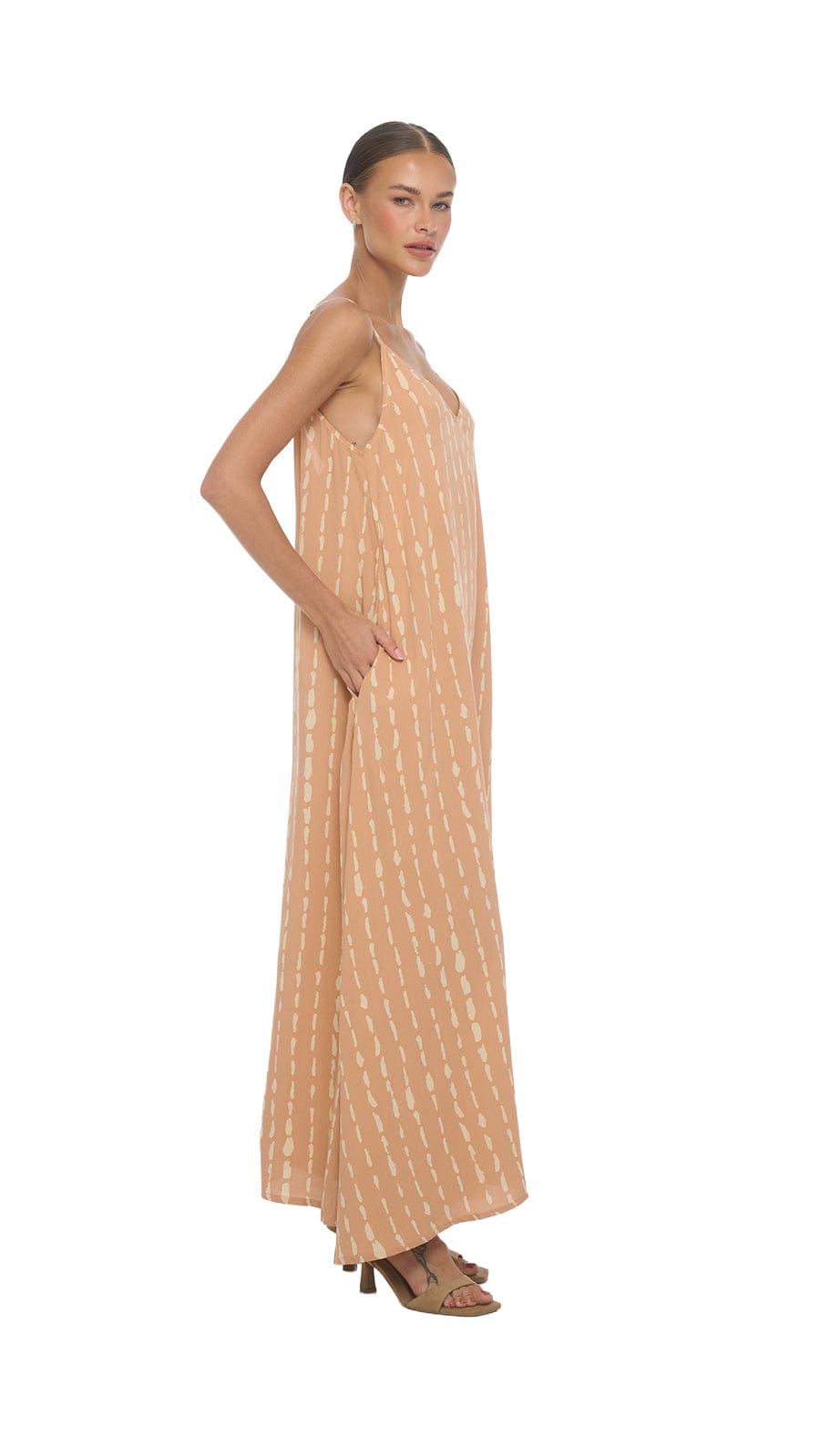 Eluna Maxi Dress - Current Rose