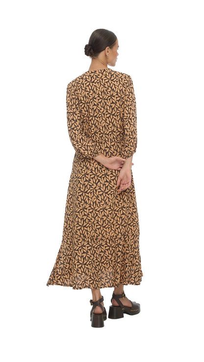 Fethiye Midi Dress - Petaline Brown