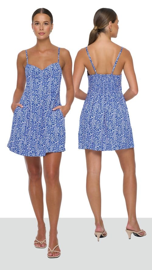 Guapa Mini Dress - Magnolia Blue
