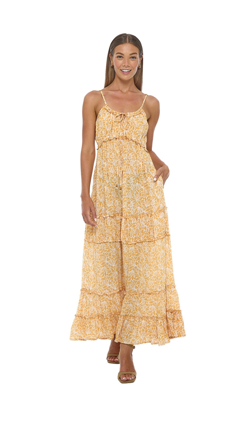 Lumiya Maxi Dress - Lysoria Yellow