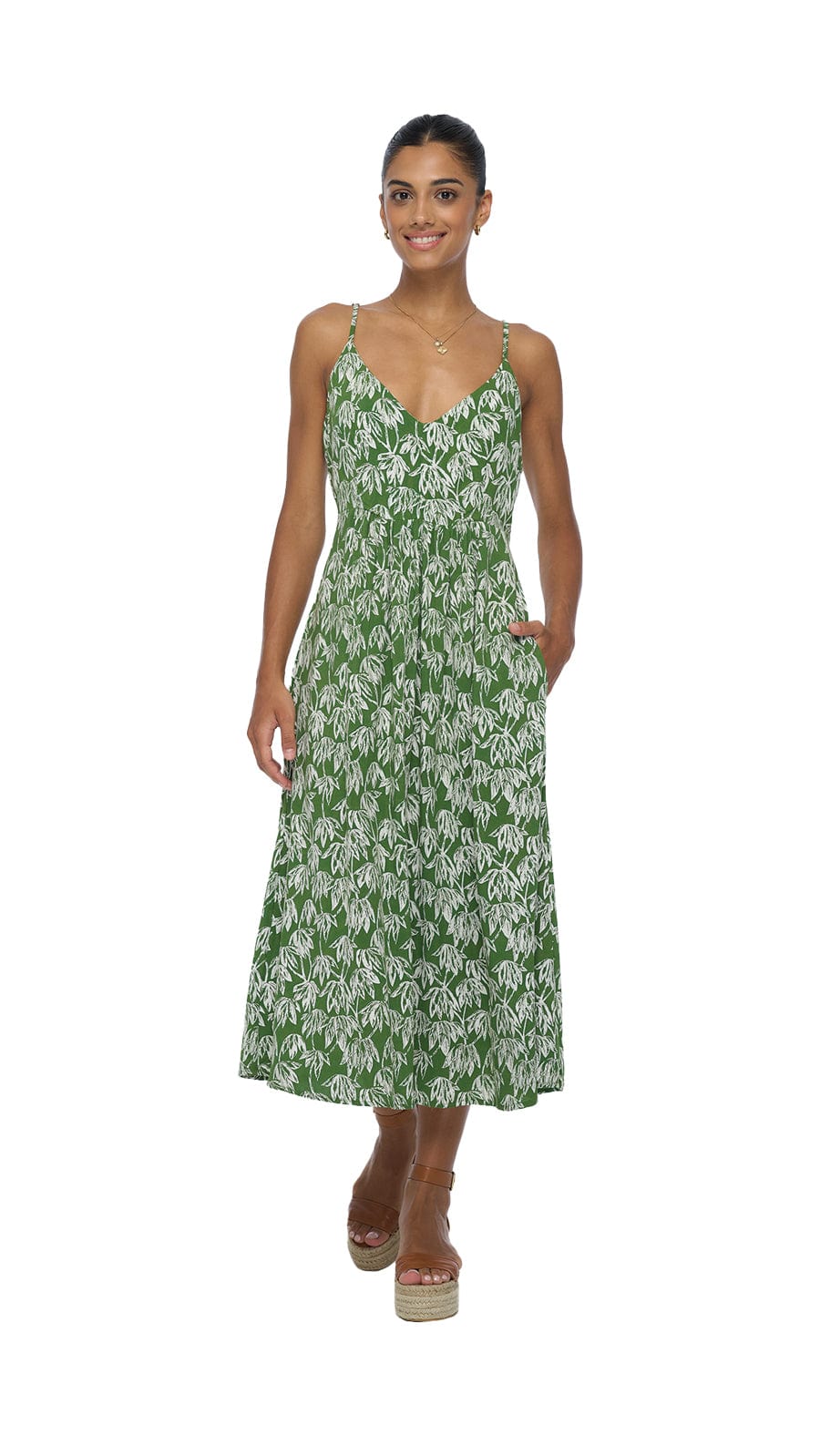 Soller Mio Midi Dress - Canopy Green
