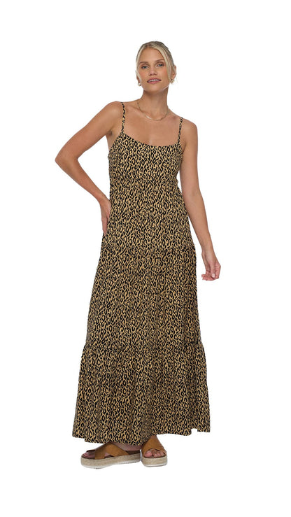 The Lifestyle Heiva Maxi Dress - Fierce Camel