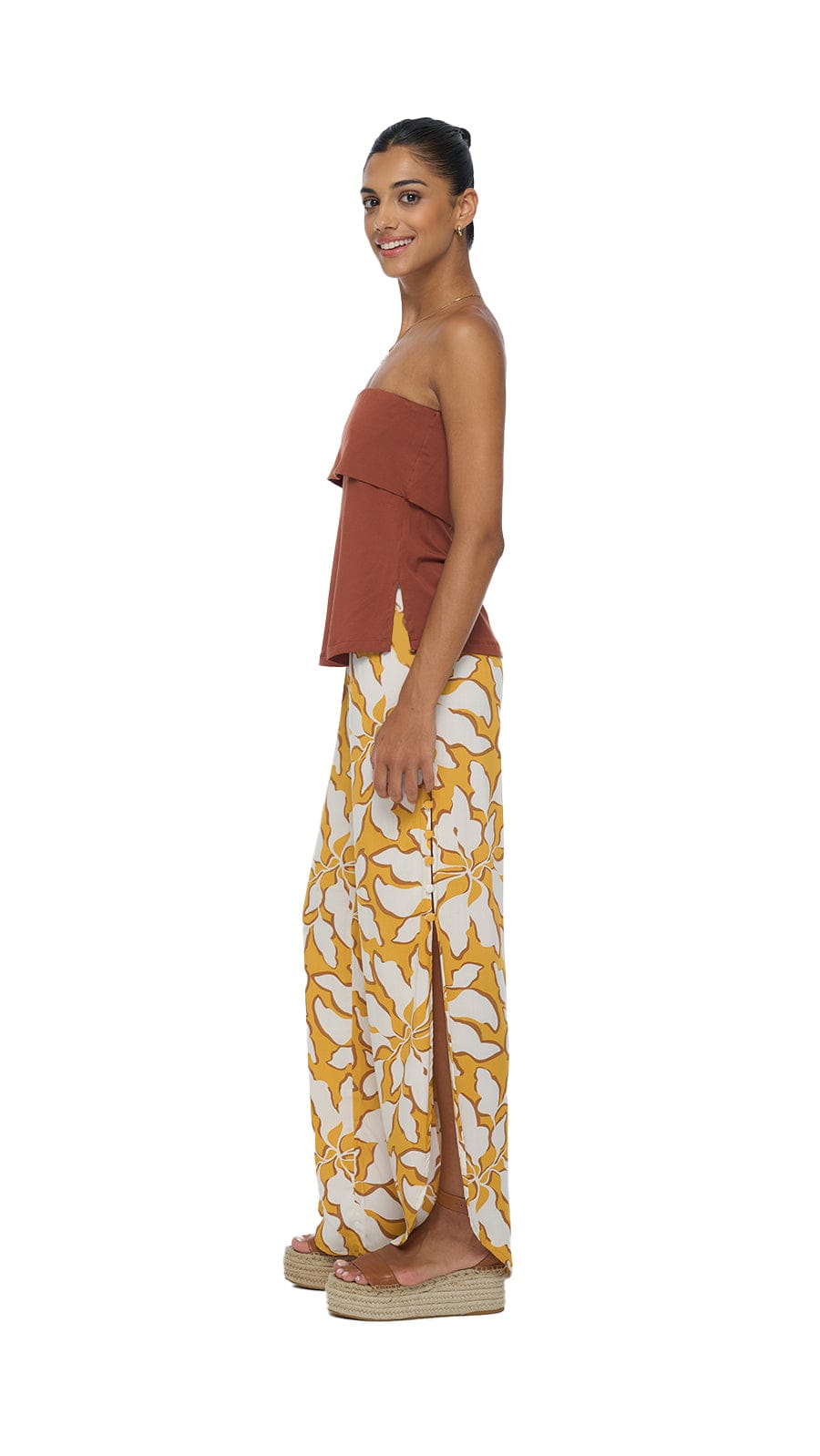 Aster Strapless Top - Mocha