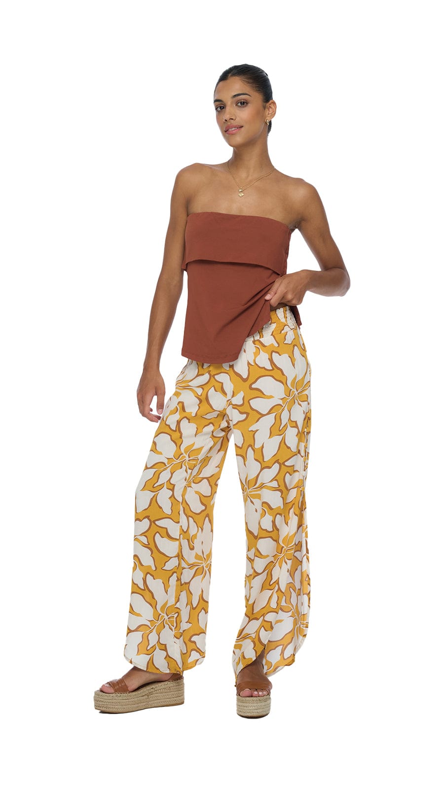 Aster Strapless Top - Mocha