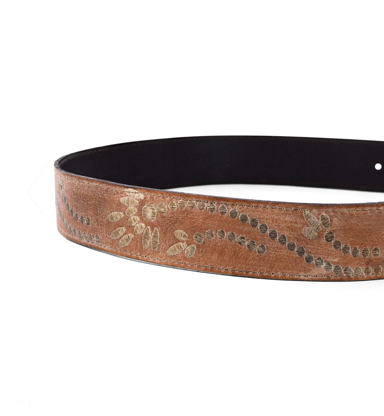 Mohawk Leather Belt, Tan Rustic