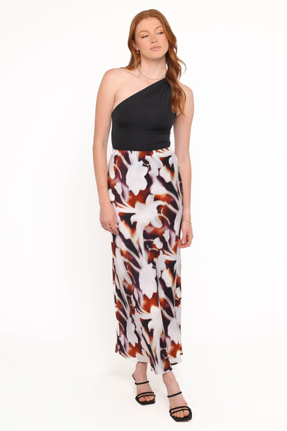 Cheryl Maxi Skirt - Blurred Floral