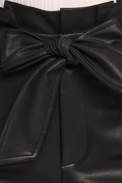 Kieran Faux Leather Pant - Black