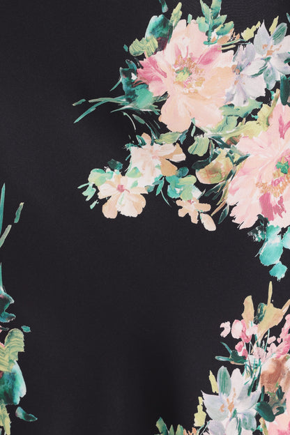 Velman Skirt - Black Floral