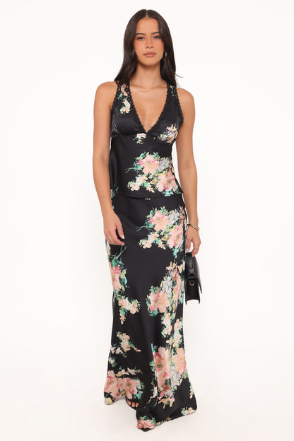 Velman Skirt - Black Floral