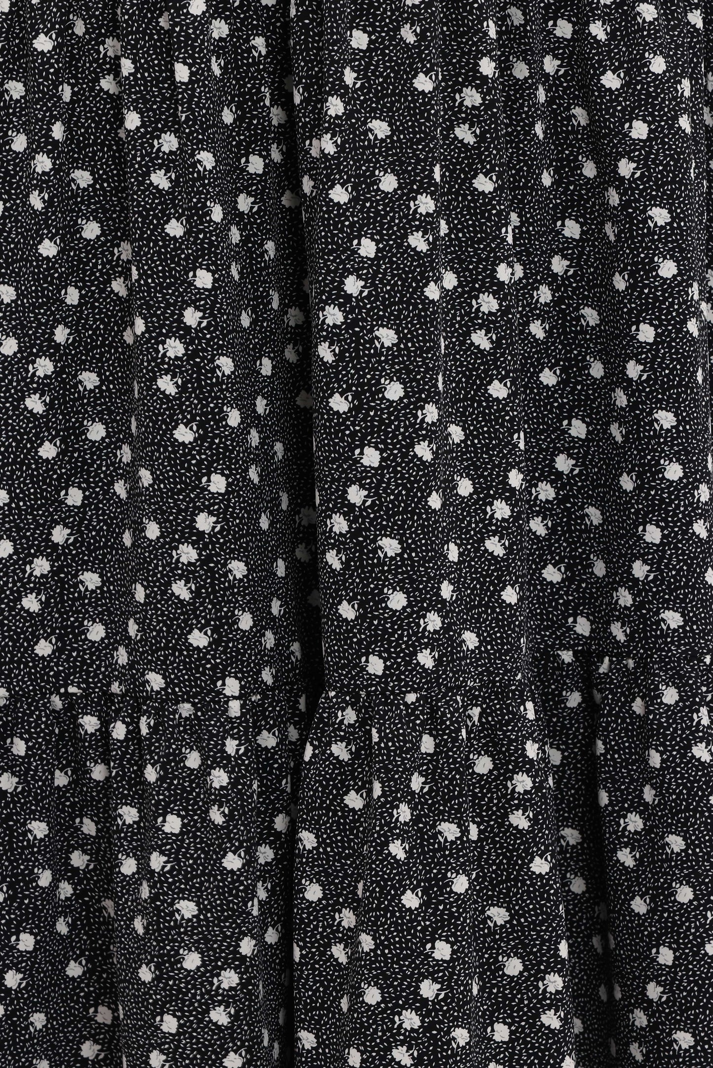 Vincent Tier Maxi Skirt - Black Floral