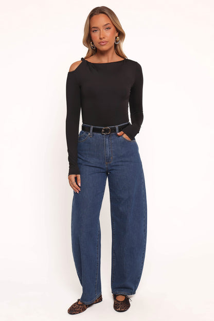 Darma Long Sleeve Top - Black