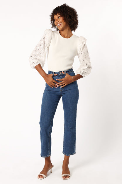 Halle Top - White