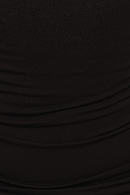 Lainey Twist Knit Top - Black