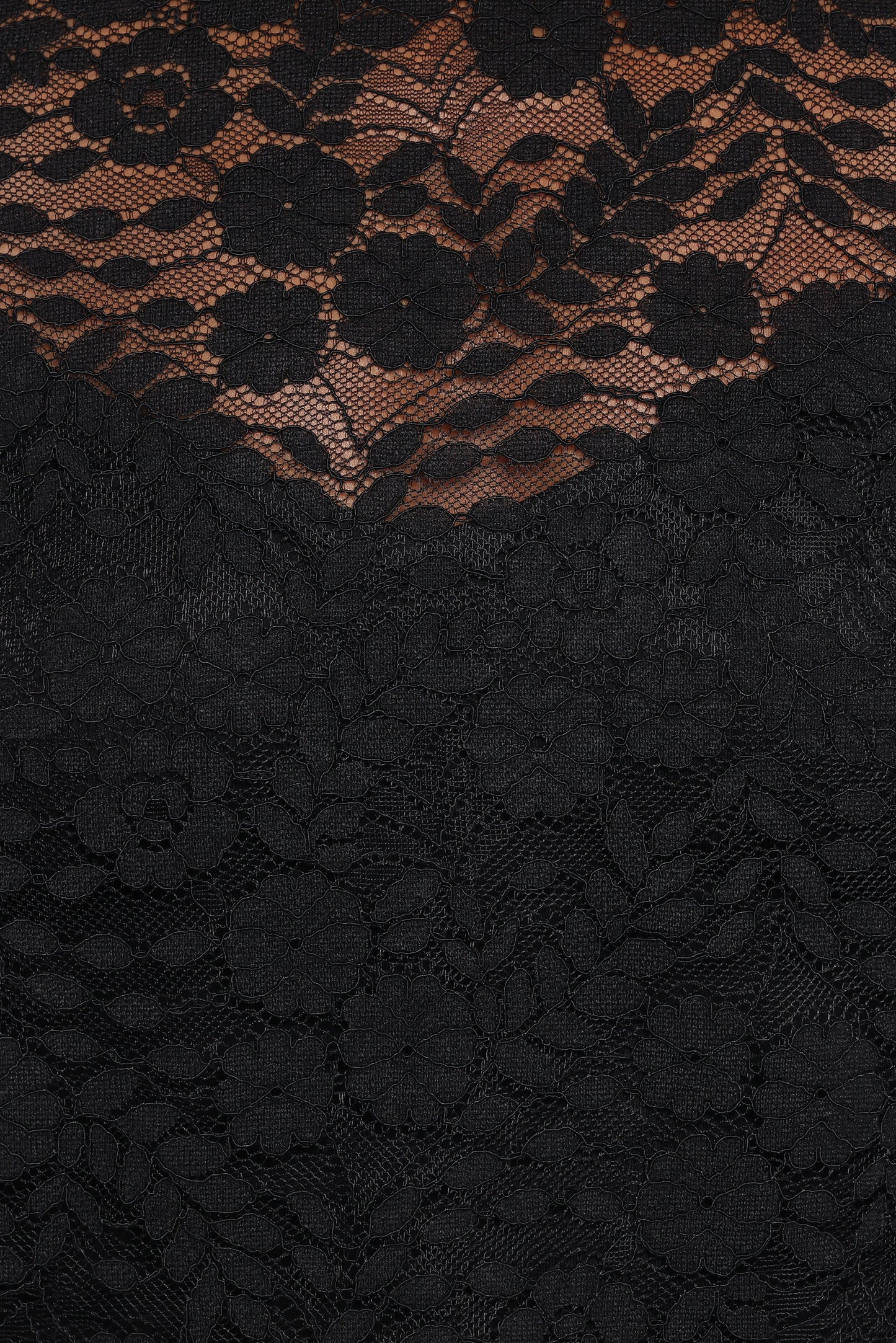 Lettie Lace Ruffle Top - Black