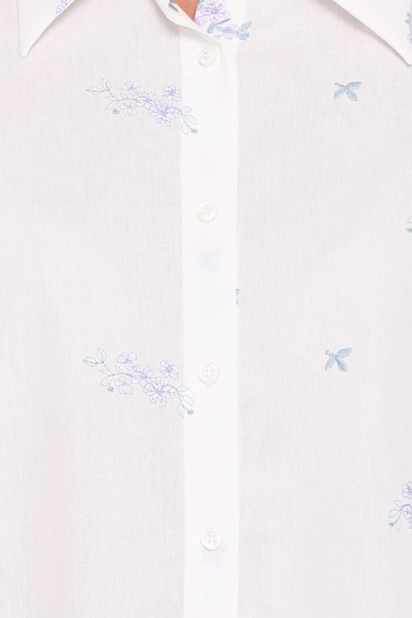 Luneth Button Up Blouse - White