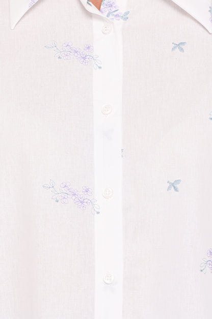 Luneth Button Up Blouse - White