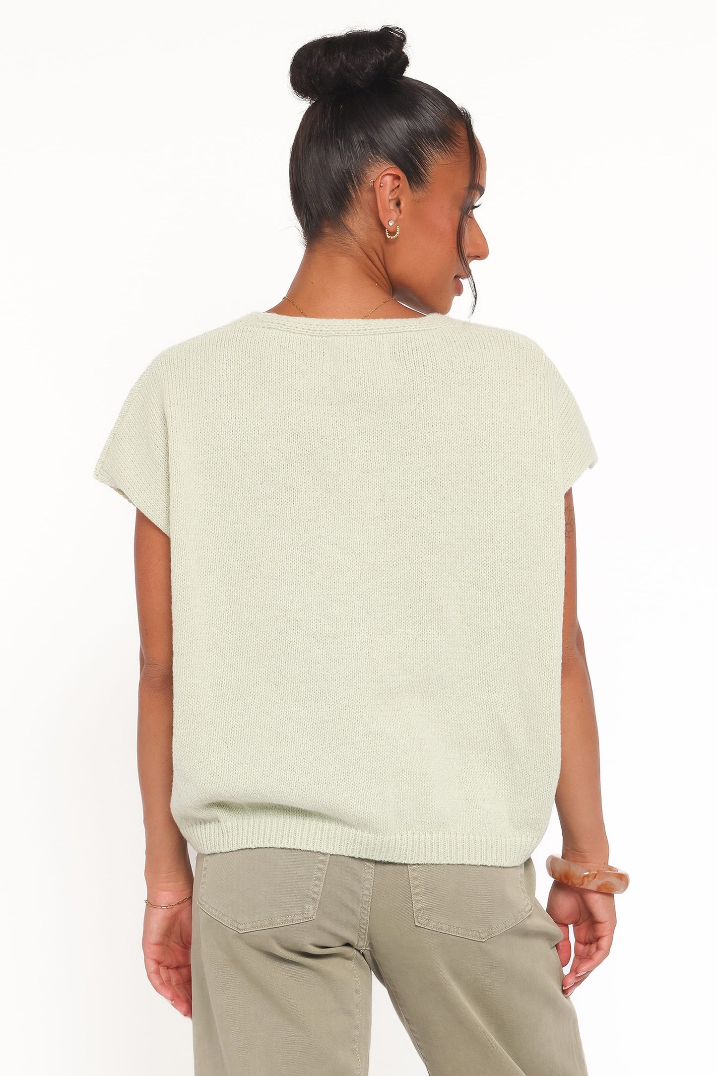 Mariana Knit Vest - Sage