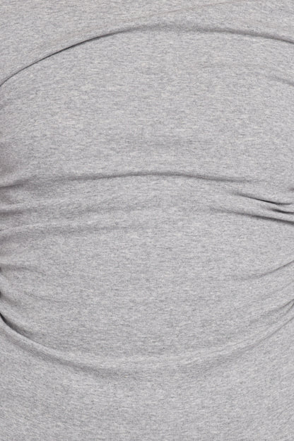 Nissa Long Sleeve Top - Heather Grey