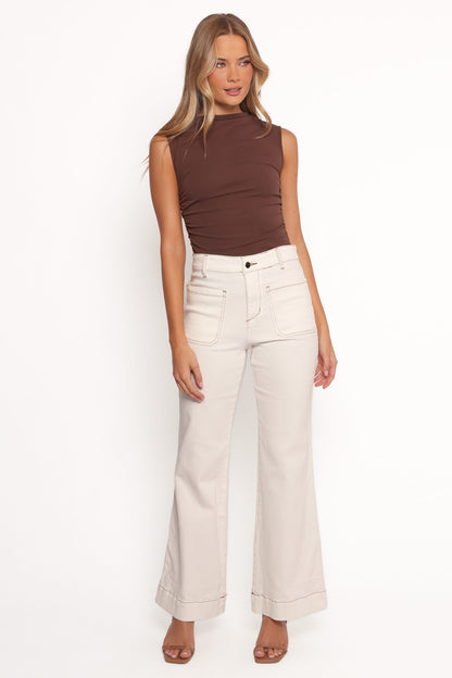Nissa Top - Chocolate Brown
