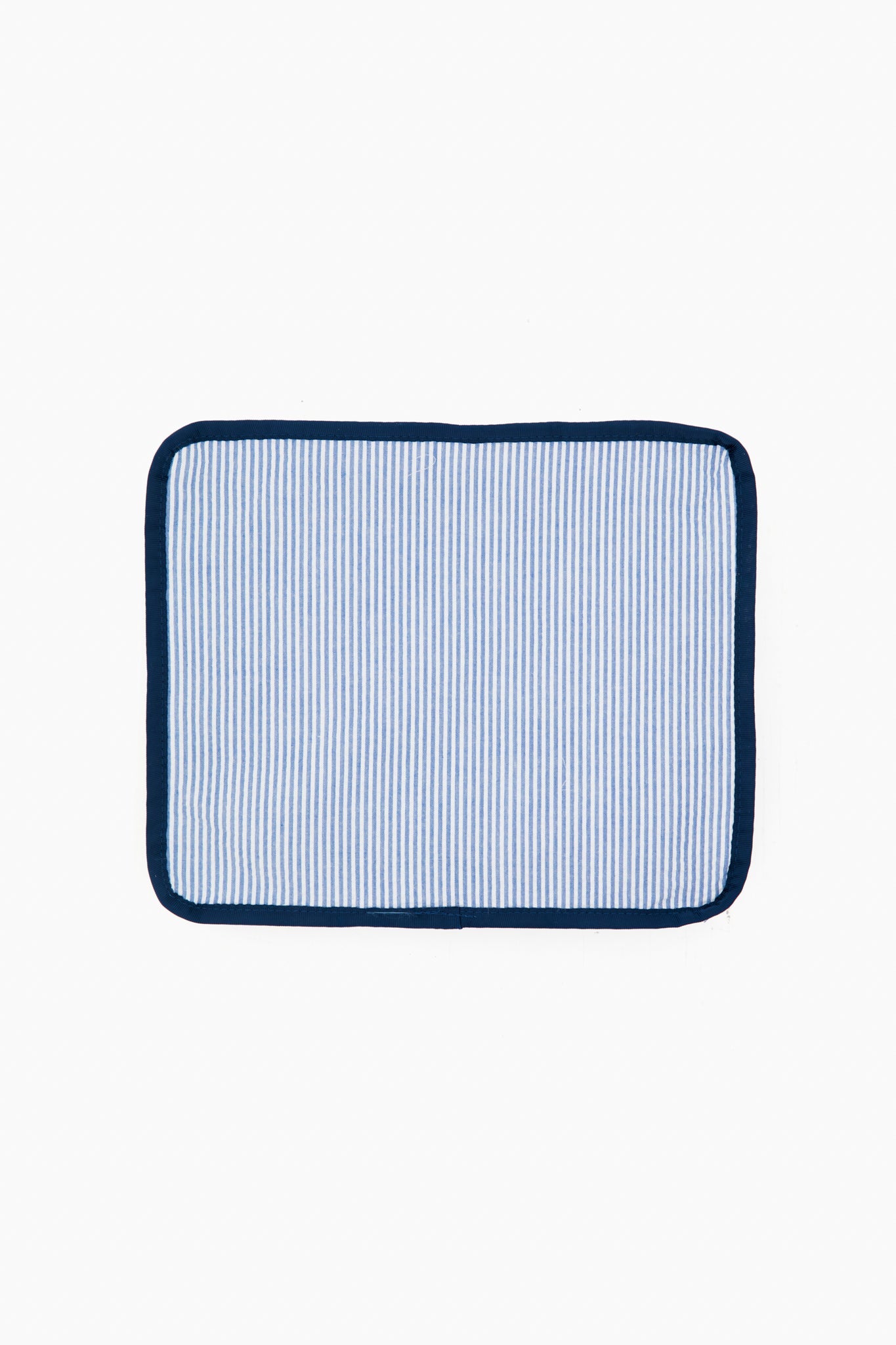 Blue Seersucker Travel Set