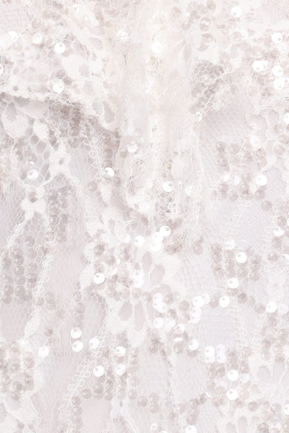 Zinnia Sequins Sleeveless Top - Ivory