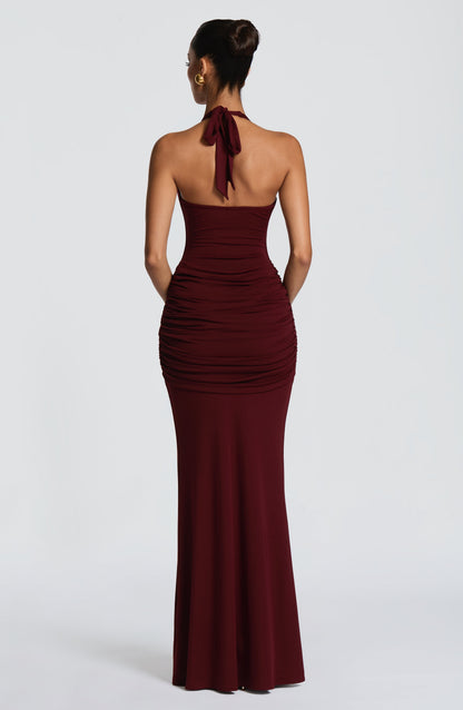 Veneda Maxi Dress - Cherry Lacquer