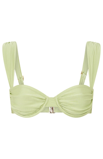 Cascade Bikini Top Pistachio