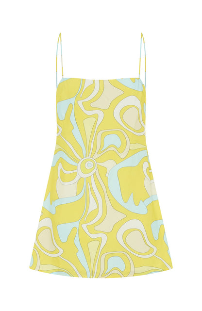 Never Lost Cami Shift Mini Dress Lemontini Fizz
