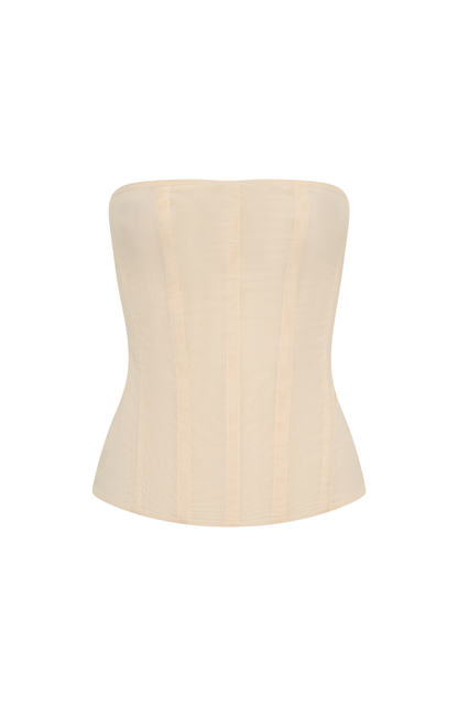 Tell Me A Secret Strapless Bustier Cream