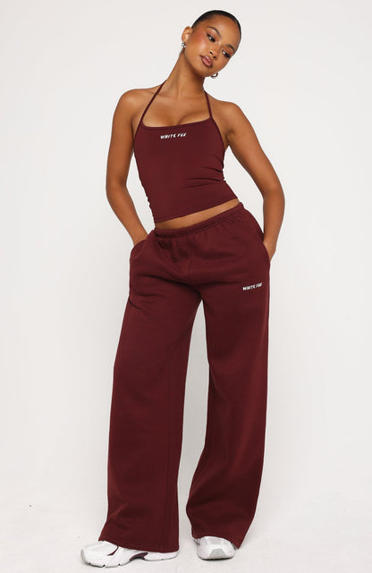 Test Drive Halter Top Dark Cherry