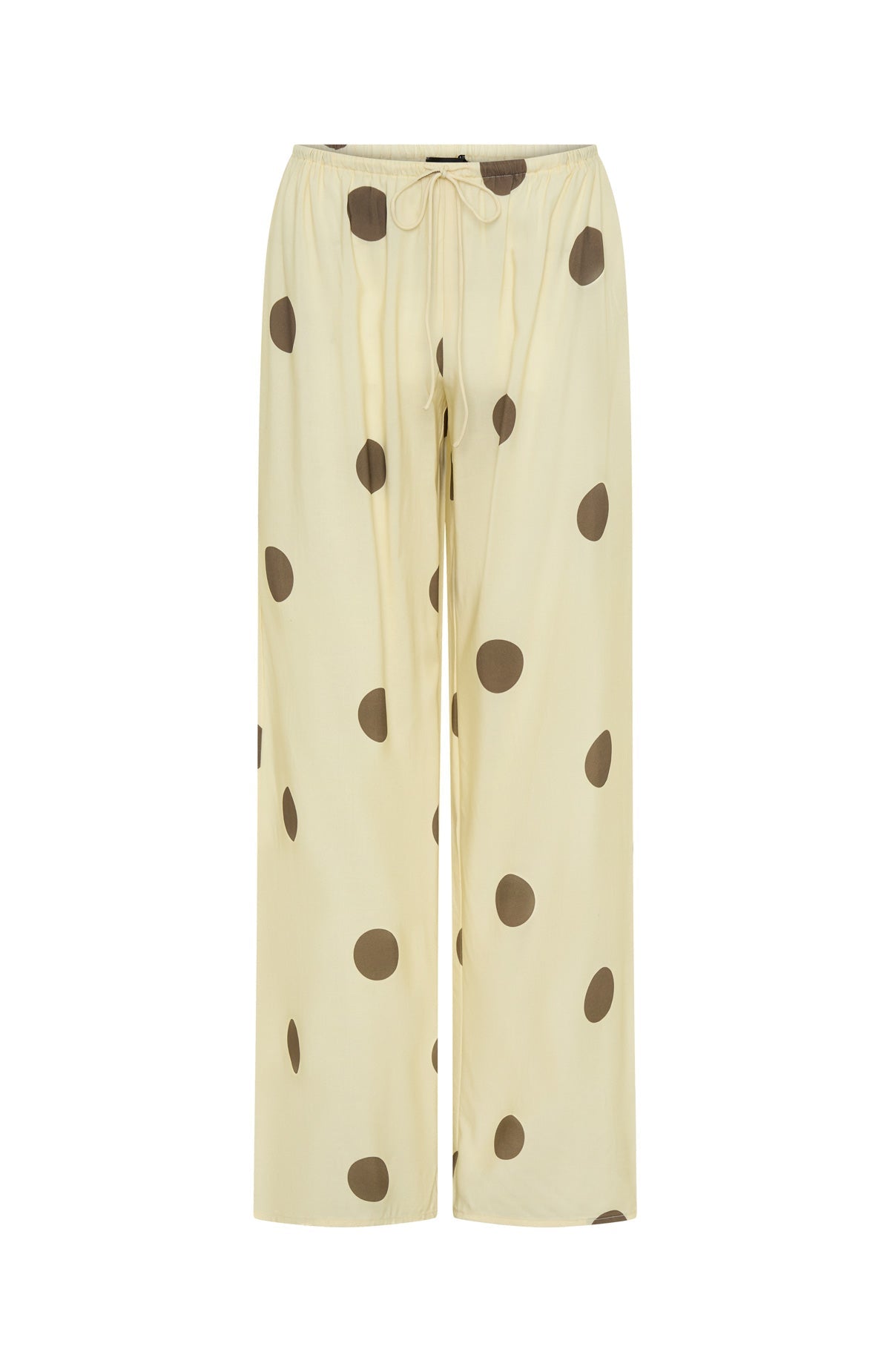 Tropic Muse Pants Cream/Choc Polka Dot