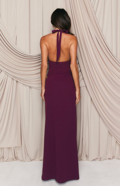 Twilight Temptation Maxi Dress Plum