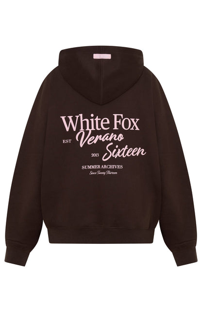 Verano Sixteen Lilia Oversized Hoodie Chocolate