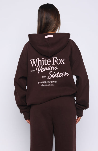 Verano Sixteen Lilia Oversized Hoodie Chocolate