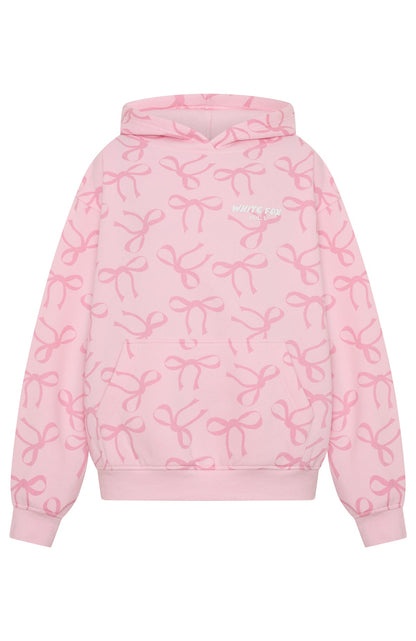 Vol. 1 Oversized Printed Hoodie Posy Bow