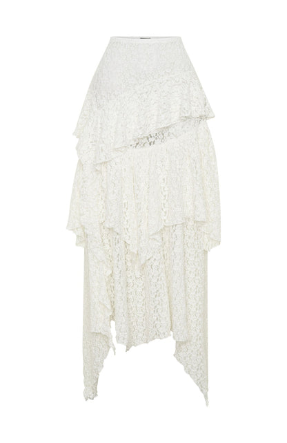 Wildflower Kiss Maxi Skirt White