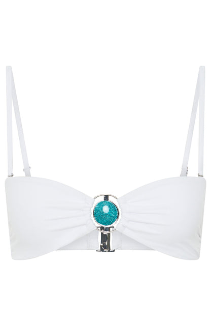 Zereia Bikini Top White